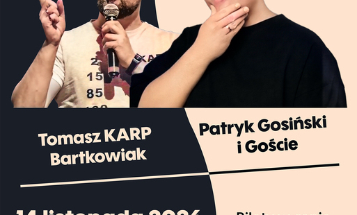 Plakat informujący o maratonie stand - up