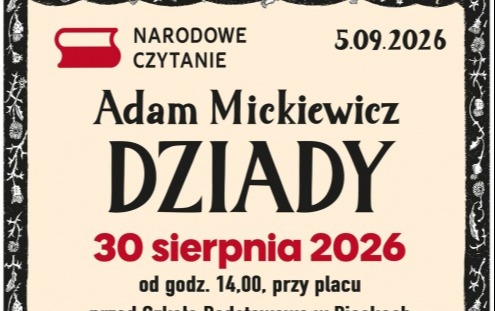 Zdjęcie do Narodowe Czytanie w Piaskach!